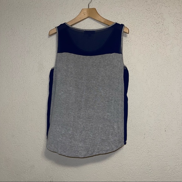Olive & Oak heather gray and navy blue tank top women size XL - Picture 6 of 7